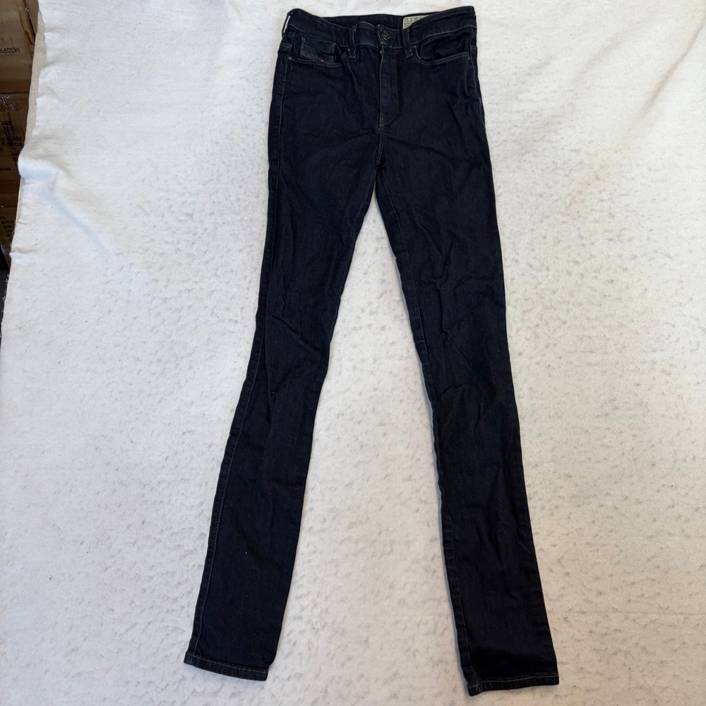 Diesel Skinzee-High Jeans Womens 24 Indigo Skinny High Waist Stretch Wash 0813C